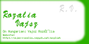 rozalia vajsz business card